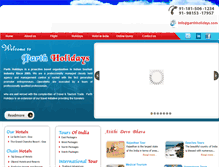 Tablet Screenshot of parthholidays.com